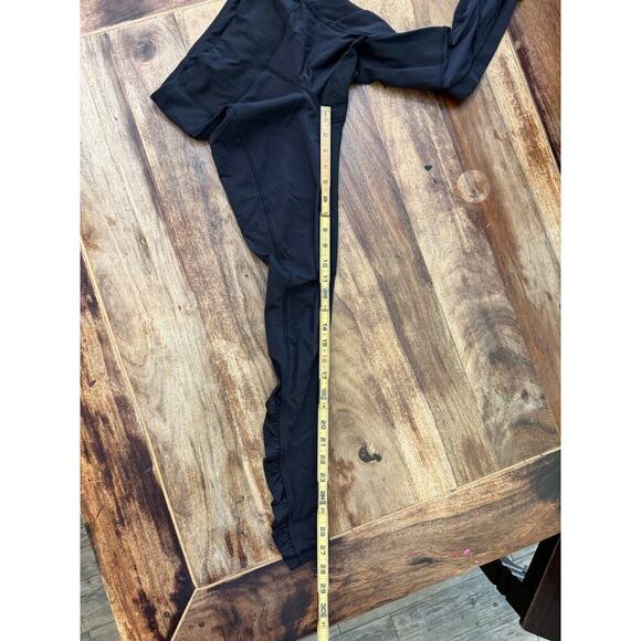 LULULEMON Black Speed Tight III Ruched Pocket Ankle Full Leggings Size - Picture 5 of 9